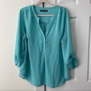 Maurice’s split neck 3/4 length sleeve blouse, size 2